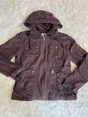 BB Dakota Bella Swan Jacket Y2K Brown Size Large